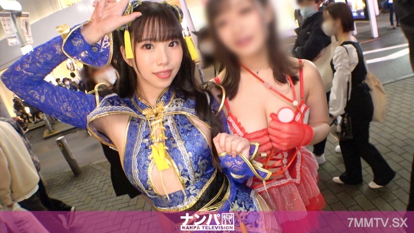 200GANA-2612 【Shibuya Halloween 2021】Successfully hit on a pair of cosplay beauties! The slender-legged sister wearing erotic Chinese clothing is an all-rounder who can both attack and receive! Her technique for playing with nipples and the sensitivity of