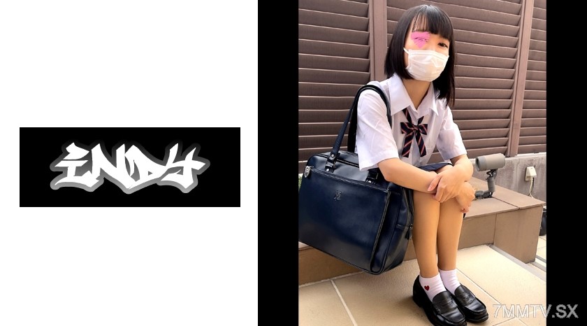 534CRT-017 Worn for 17 hours 【short stature 145cm】 white panties (full coverage) × school uniform × black hair = strongest cute girl ※ Girl confused by her first love hotel and P-activity with actual intercourse