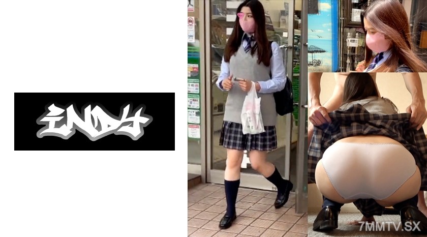 534CRT-021 Worn for 16 hours [self-shot] well-developed girl _ skipped class and came in M size light gray panties (with stains) and P activity