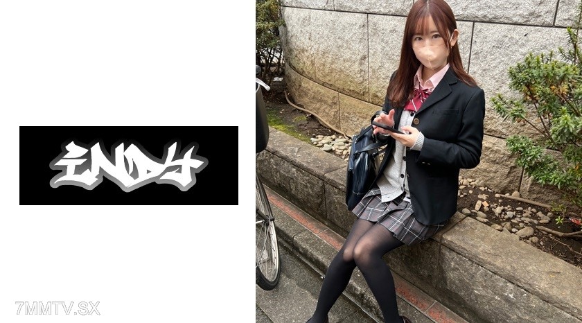 534POK-053 Face revealed [self-shot] super rare _ black stockings schoolgirl and sex selfie _ met on SNS beautiful legged girl gets fucked raw