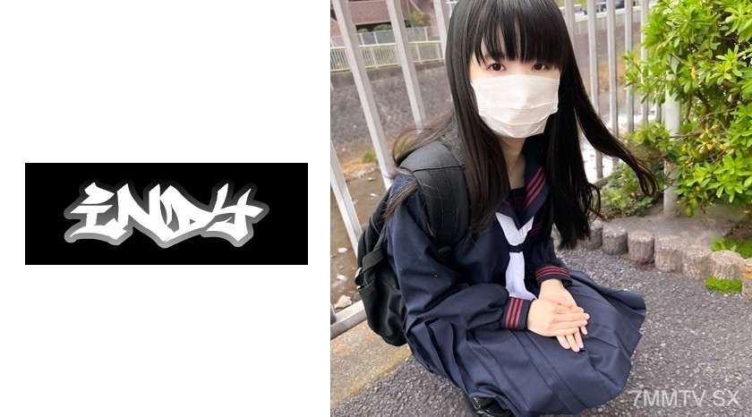 534POK-062 Face revealed [self-shot] ultra rare _ black stockings schoolgirl and sex selfie _ met on SNS beautiful legged girl gets bred