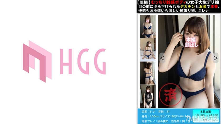 561PM-012 【Stable Shot】A well-built, sensitive female college student delivery girl has a huge dick and money in front of her eyes for the real thing. A greedy girl who wants both pleasure and pocket money. #Rena